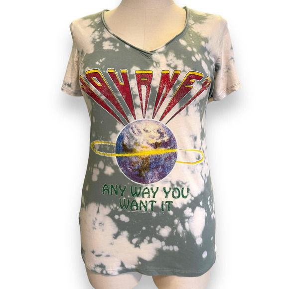 Torrid Plus Size 1 Journey Concert Classic Rock Tie Dye Graphic T Shirt 1X 14/16 - Picture 1 of 2
